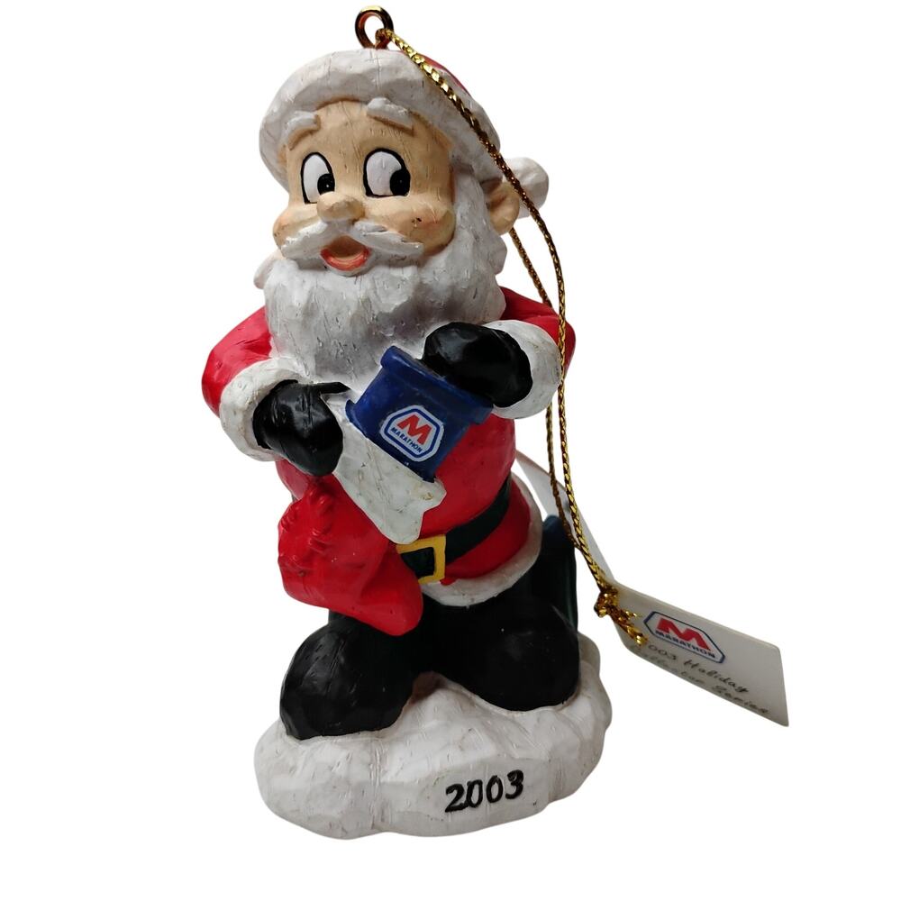 Marathon Limited Edition 2003 Series 3 Vintage Santa Christmas Ornament